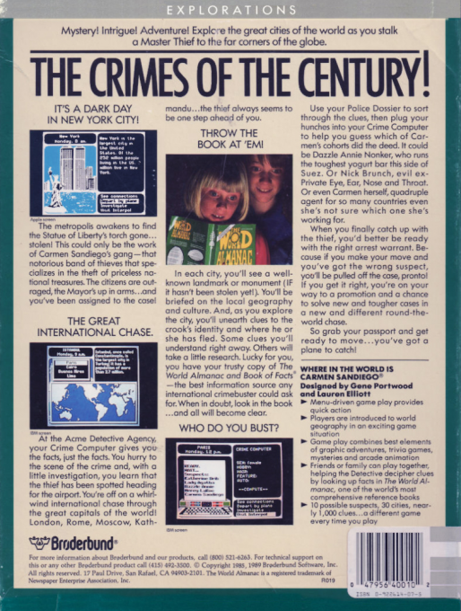 Where in the World is Carmen Sandiego? dos