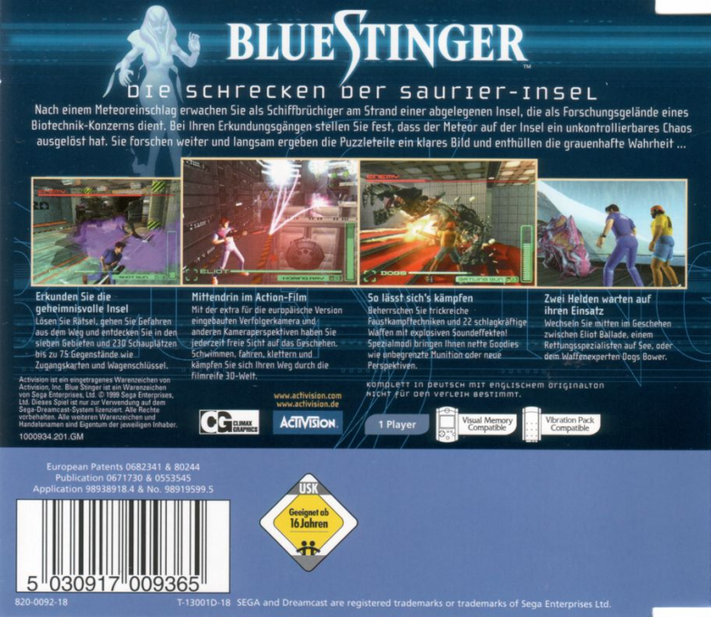 Blue Stinger - Dos