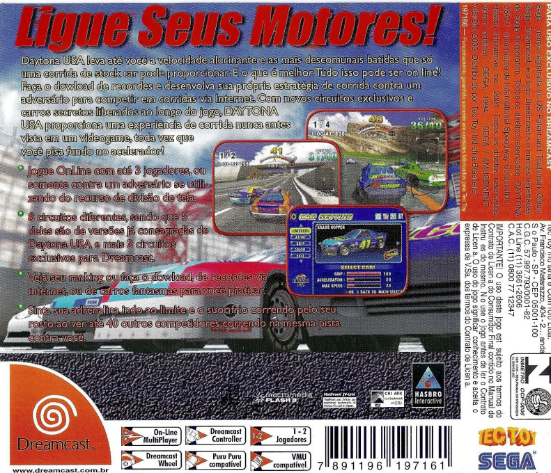 Daytona USA 2001 - Dos