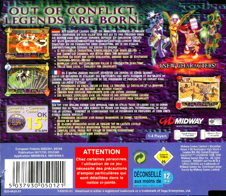 Gauntlet Legends - Dos