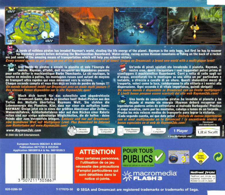 Rayman 2 : The Great Escape - Dos