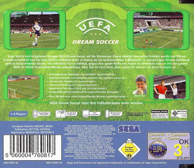 UEFA Dream Soccer - Dos
