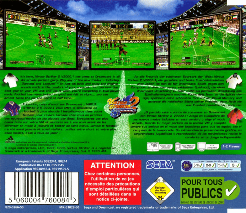Virtua Striker 2 - Dos