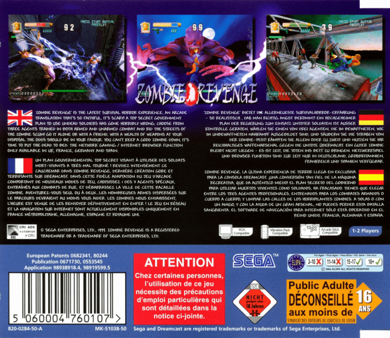 Zombie Revenge - Dos