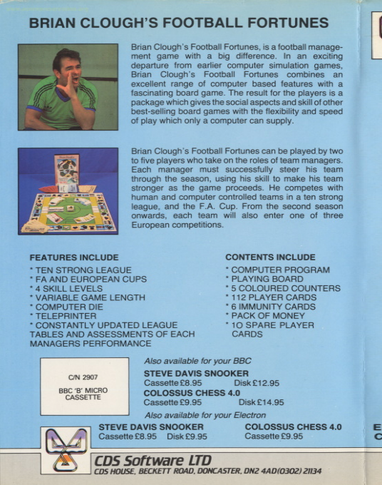 Brian Clough's Football Fortunes - Dos