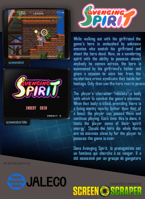 Avenging Spirit - Dos