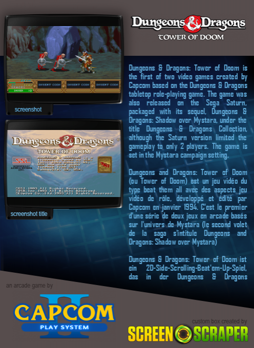 Dungeons & Dragons: Tower of Doom - Dos