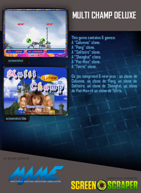 Multi Champ Deluxe - Dos