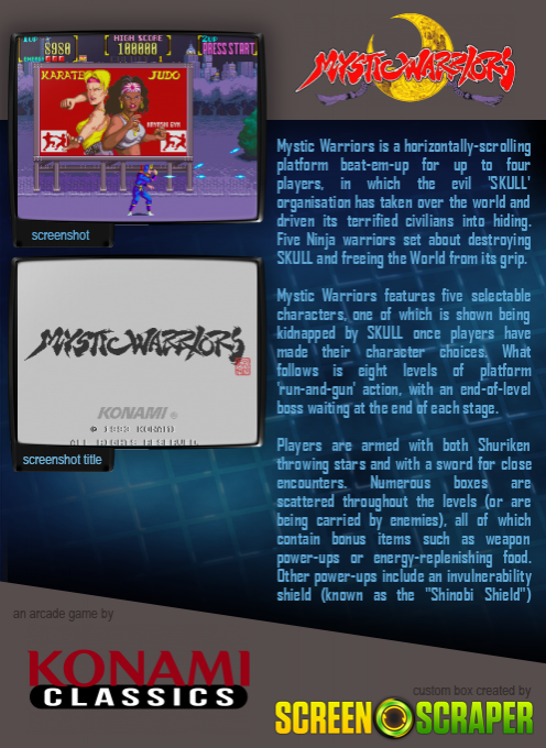 Mystic Warriors - Dos
