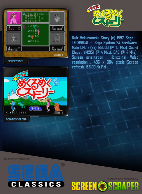 Quiz Mekurumeku Story - Dos