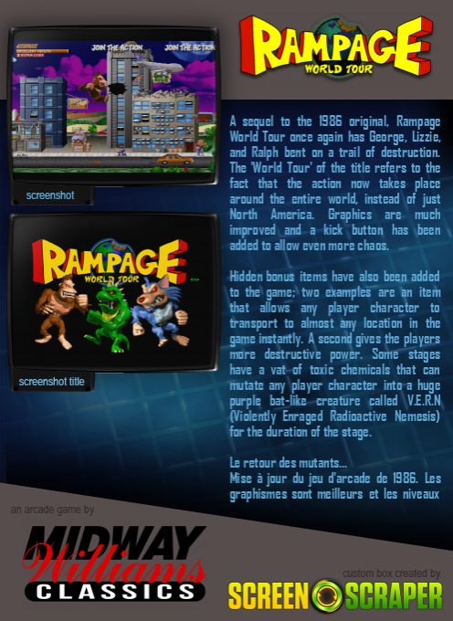 Rampage: World Tour - Dos