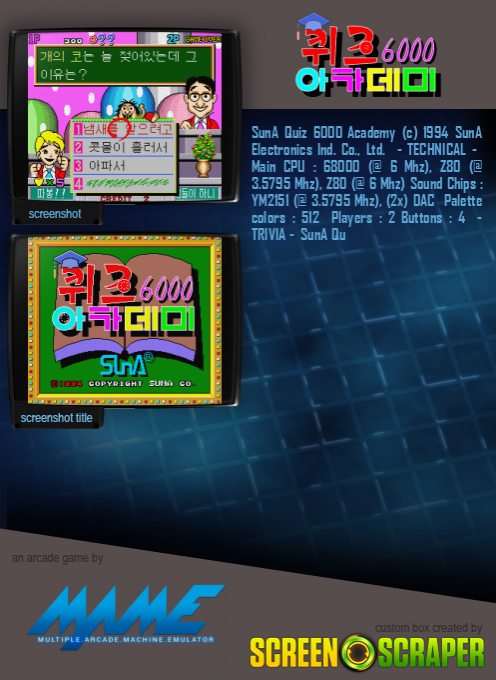 Suna Quiz 6000 Academy - Dos