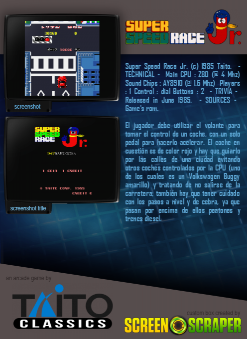 Super Speed Race Junior - Dos