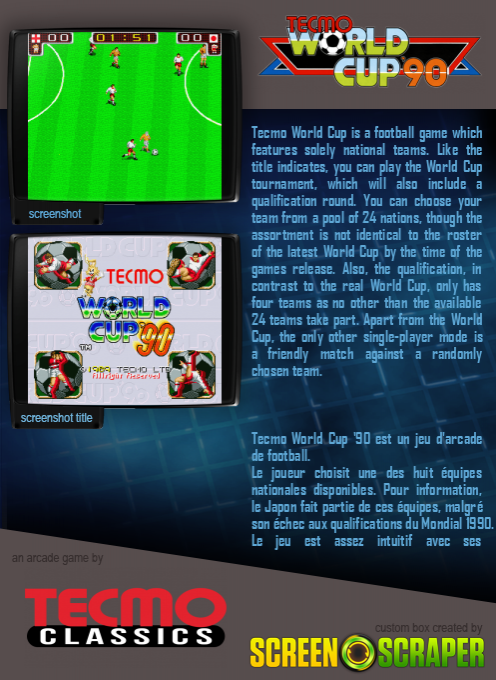 Tecmo World Cup '90 - Dos