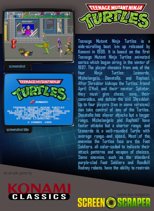 Teenage Mutant Ninja Turtles - Dos