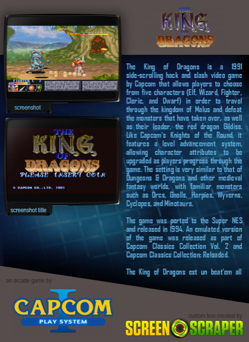 The King of Dragons - Dos