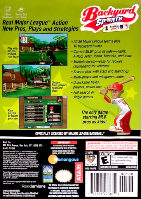 Backyard Sports : Baseball 2007 dos