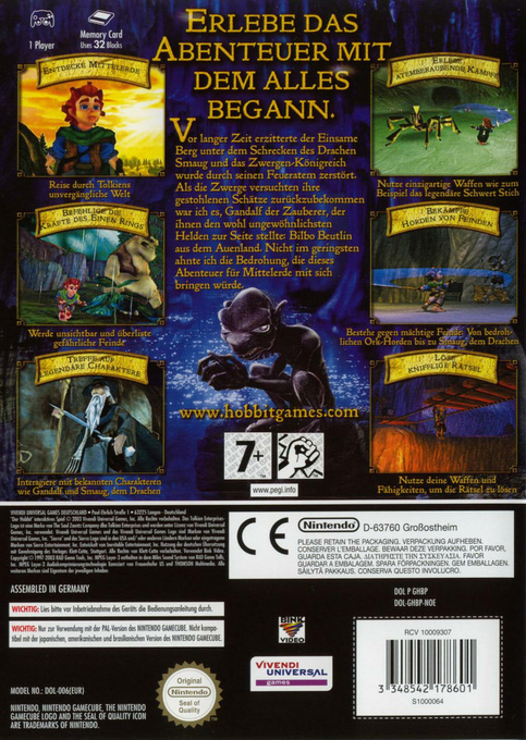 Bilbo le Hobbit - Dos