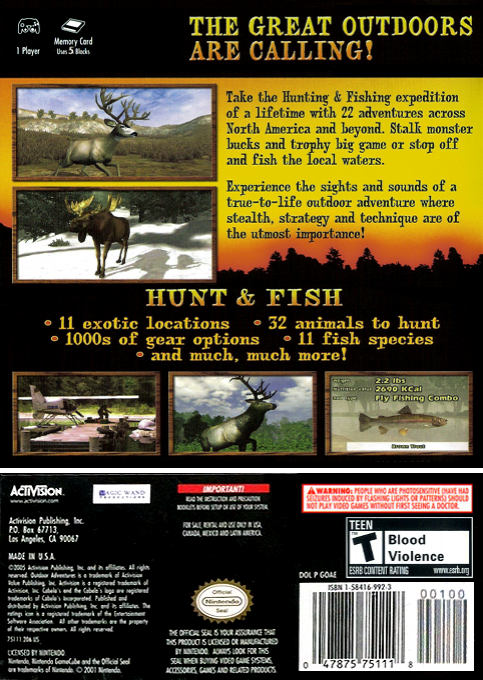 Cabela's Outdoor Adventures dos