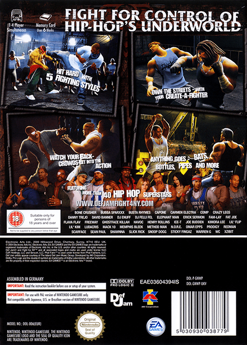 Def Jam : Fight for NY - Dos