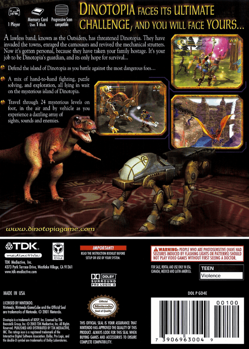 Dinotopia : The Sunstone Odyssey dos