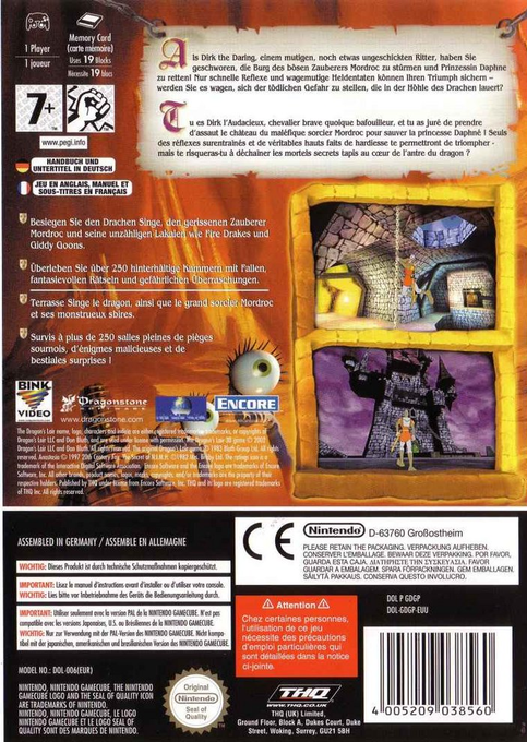 Dragon's Lair 3D : Return to the Lair - Dos