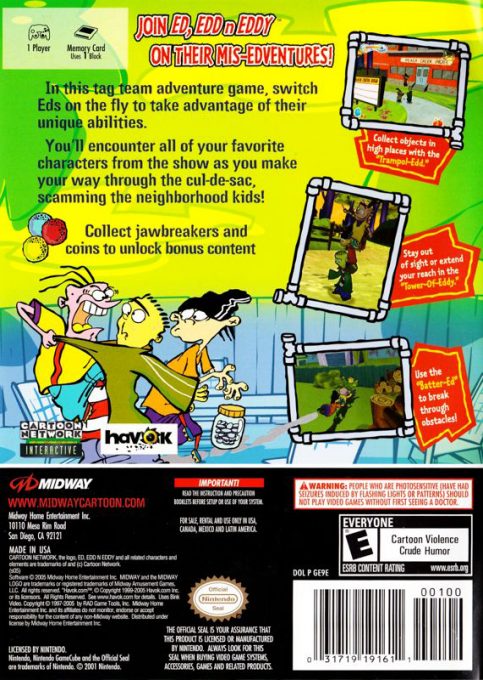 Ed, Edd n Eddy : The Mis-Edventures dos