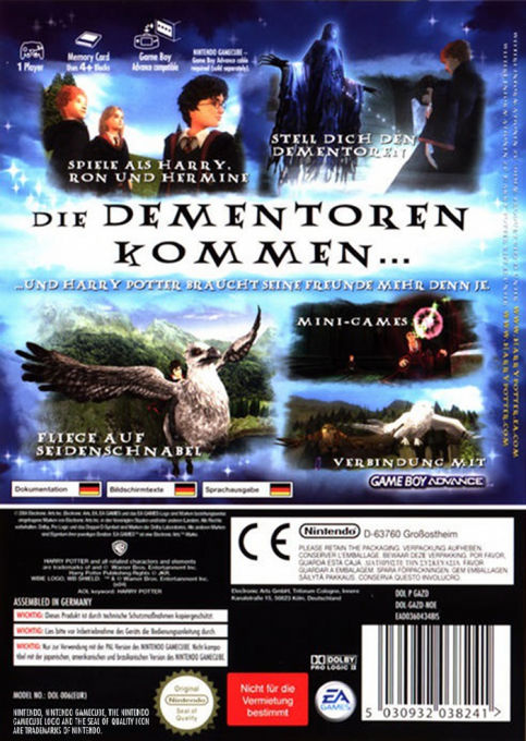 Harry Potter et le Prisonnier d'Azkaban - Dos