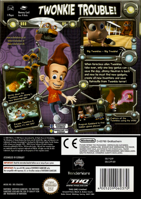 Jimmy Neutron Boy Genius : Attack of the Twonkies dos