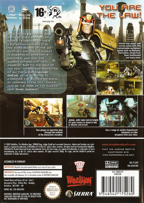 Judge Dredd : Dredd vs. Death dos