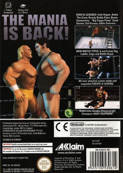 Legends of Wrestling II dos