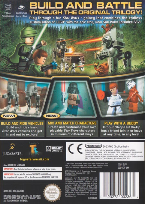 LEGO Star Wars II : La Trilogie Originale dos