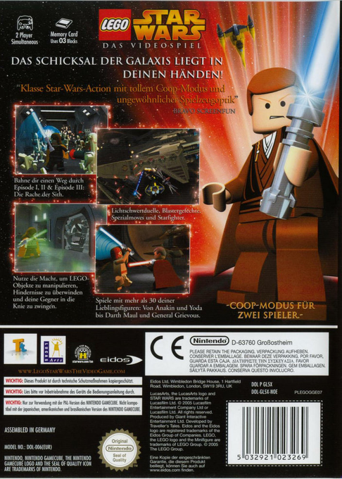 LEGO Star Wars : Le Jeu Vidéo dos