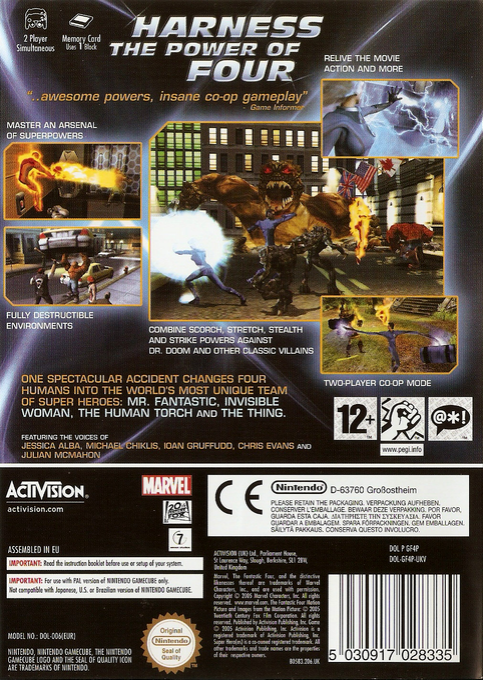 Les 4 Fantastiques - Dos