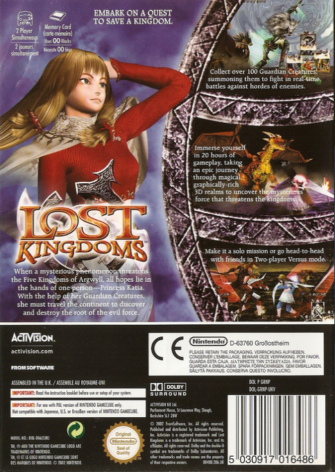 Les Royaumes Perdus II dos