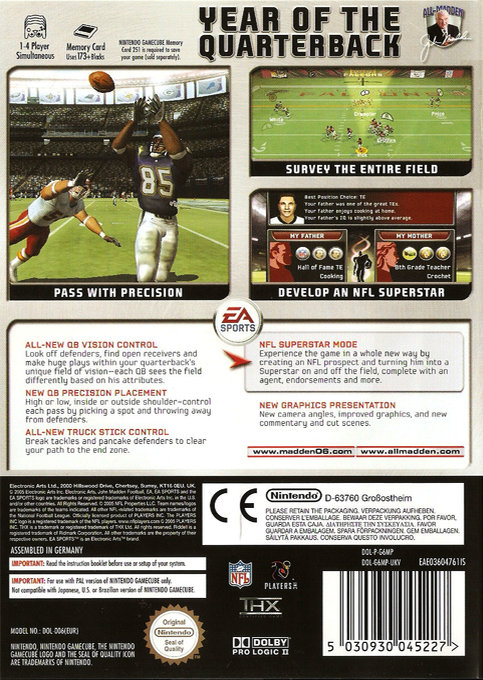 Madden NFL 06 dos