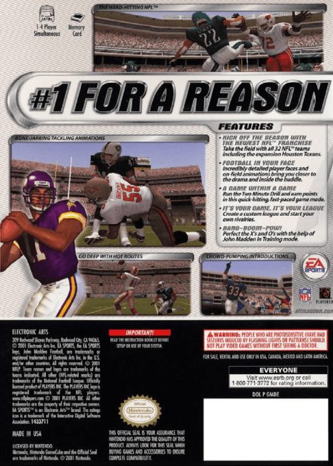 Madden NFL 2002 - Dos
