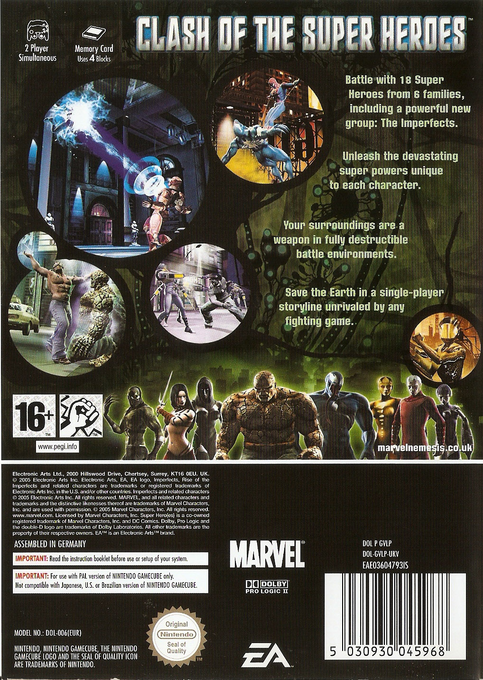 Marvel Nemesis : L'Avenement des Imparfaits dos