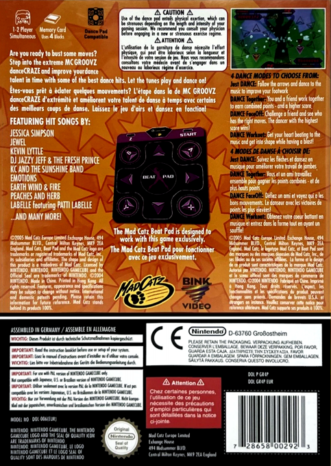 MC Groovz Dance Craze dos