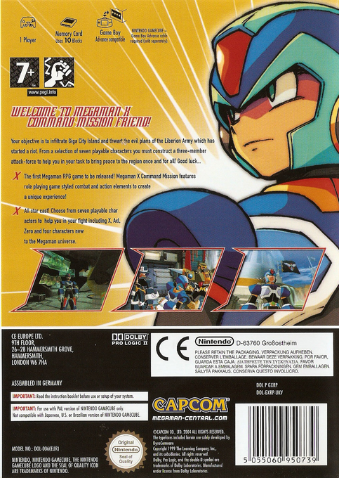 Mega Man X : Command Mission dos