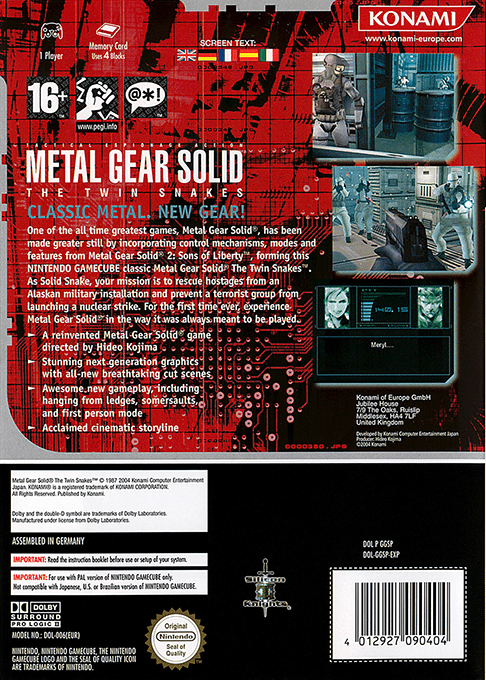 Metal Gear Solid : The Twin Snakes dos