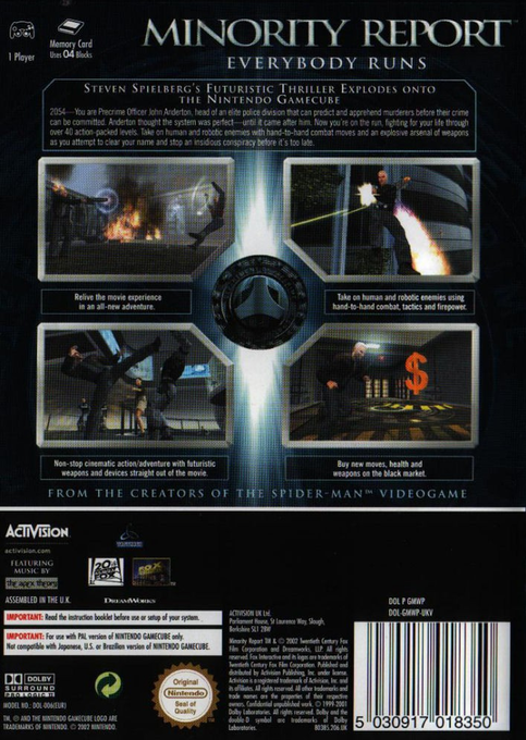 Minority Report: Le futur vous rattrape dos