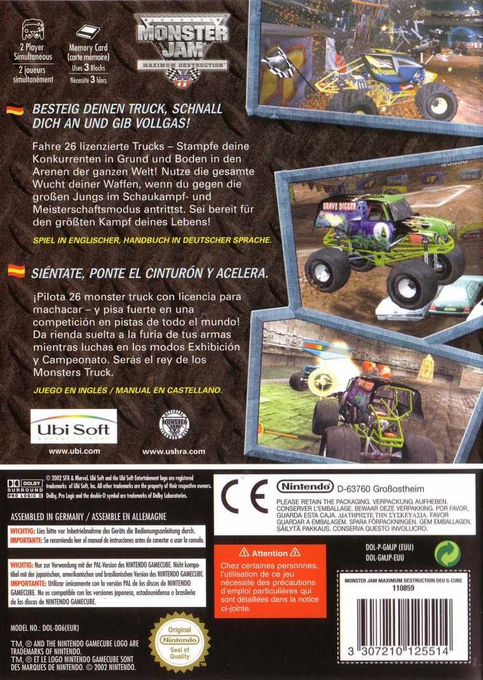 Monster Jam : Maximum Destruction dos