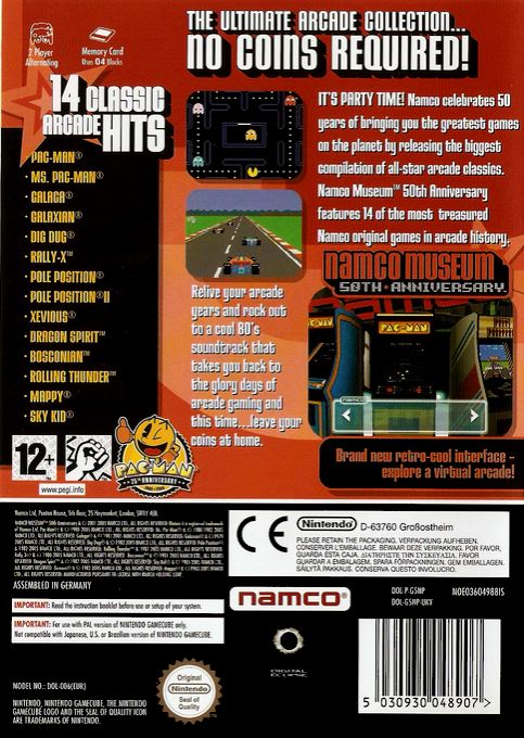 Namco Museum 50th Anniversary dos
