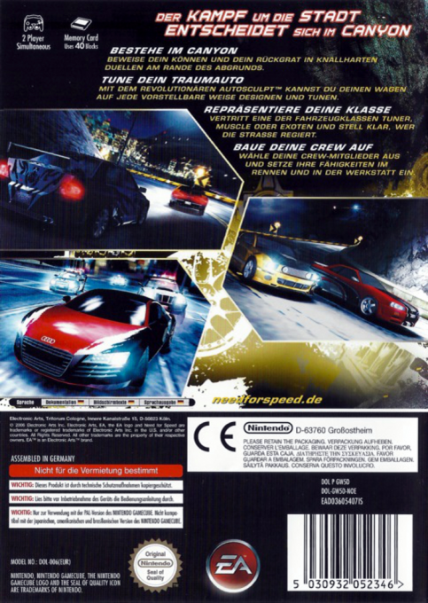 Need for Speed : Carbon dos