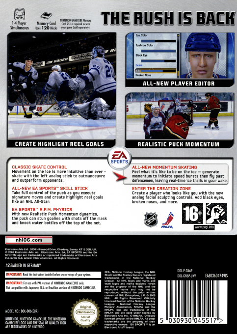 NHL 06 dos