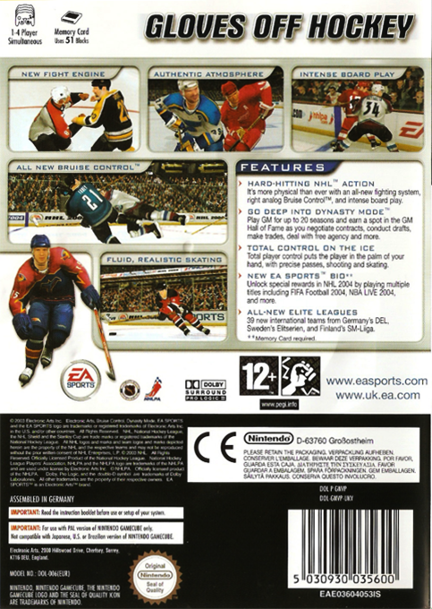NHL 2004 dos