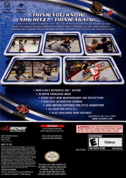 NHL Hitz Pro dos