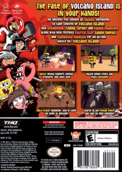 Nicktoons : Battle For Volcano Island dos