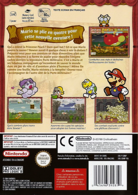 Paper Mario : La Porte Millénaire dos